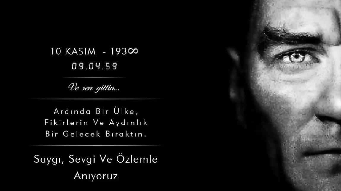 10 Kasım Atatürk 'ü Anma Töreni